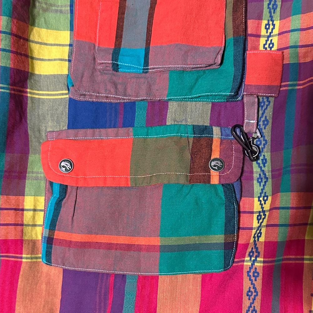 POLO RALPH LAUREN 

MADRAS LONG SLEEVE 
Colorful Plaid Button-Up Shirt - Picture 6 of 17
